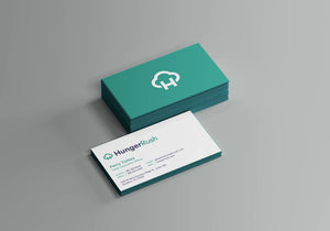 HungerRush Employee Business Cards - 32PT Uncoated Painted EDGE